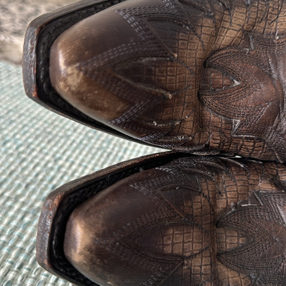 Ariat Brown Western Ankle Boots - Picture 9 of 10